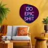 Buste - Neon - LED - Letters Wandcirkel Organisch Plexiglas middel -sfeer4