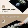 Wit - Bloemen - Tulpen - Vaas Inductie beschemer met haakjes klein -ky-schoon-nl