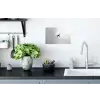 Minimalistisch - Silhouet - Zwart - Vliegtuig Muursticker klein -keuken