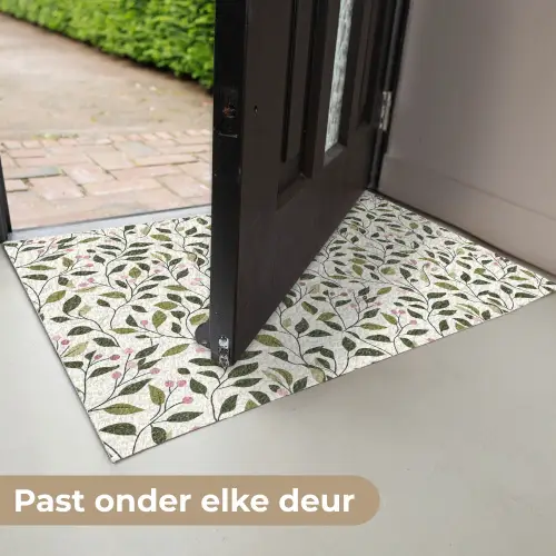 Bladeren - Bessen - Roze Deurmat klein 898 -USP_NL