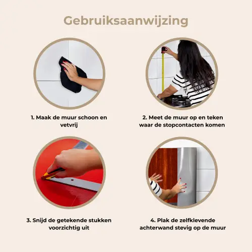Oranje - Rood - Roest - Metaal keuken achterwand 2 middel 871 -gebruiksaanwijzing_NL