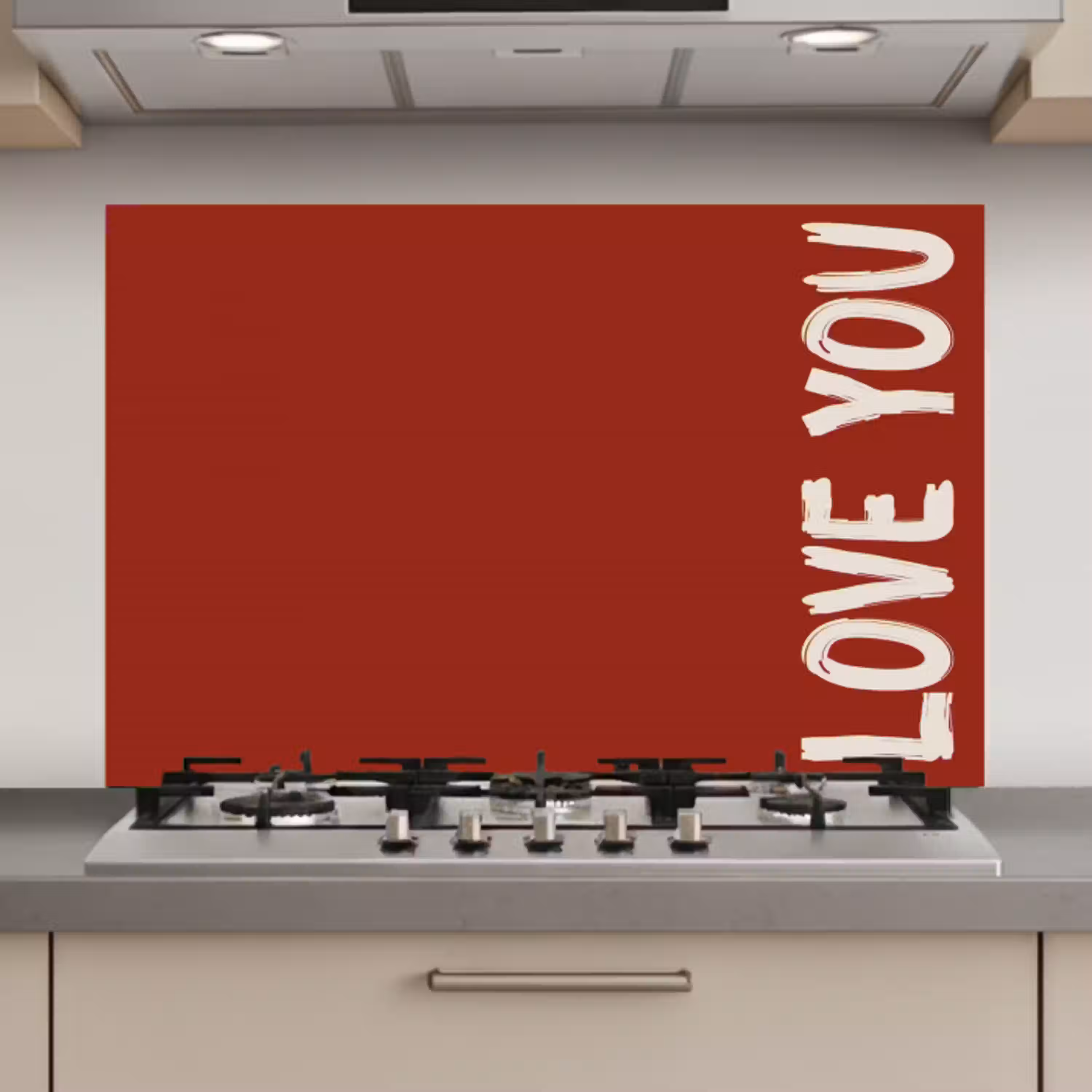 Schuin - Loveyou - Rood keuken achterwand spatscherm klein -3d_website