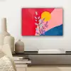 Bladeren - Zon - Abstracte vormen canvas 2cm klein -sfeer6