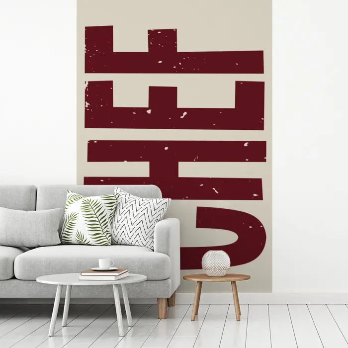 Chef - Rood - Japandi - Vintage fotobehang vinyl groot -woonkamer