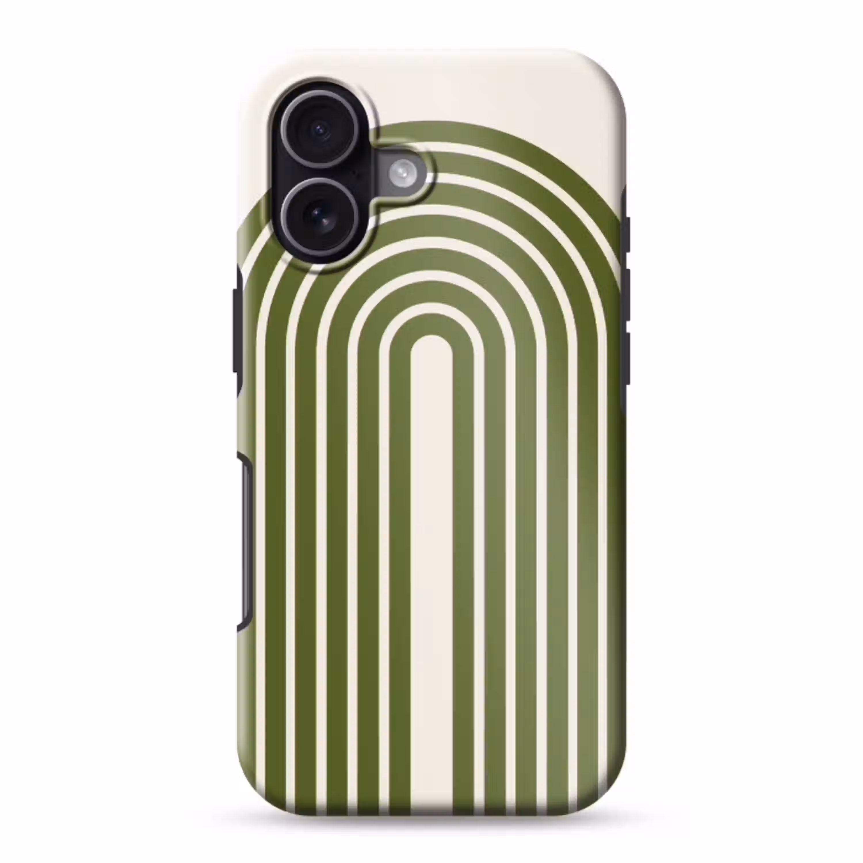 Abstract - Bogen - Modern - Groen - Kunst Toughcase MagSafe Apple iPhone 17 klein -3d