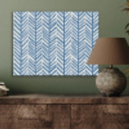 Patroon - Streep - Blauw PET vilt klein 837 -sfeer2