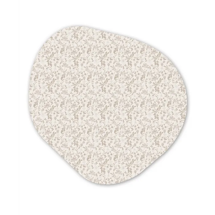 Bloemen - Patroon - Taupe Wandcirkel Organisch Forex 3mm klein 629 -3d