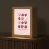 Chocolaatjes - Hartvormig - Liefste Light Box met kabel (Tafellamp) klein -z3d_website