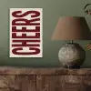 Red - Cheers - Decoratie - Beige aluminium wit klein -sfeer2