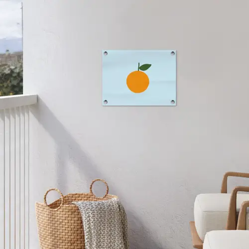 Fruit - Sinaasappel - Oranje tuinposter los doek klein -sfeer8