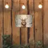 Kerst - Rendier - Winter - Krans tuinposter los doek klein -sfeer1