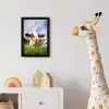 Koe - Boerderij - Gras - Dieren fotolijst zwart zonder passe partout klein -usfeer4_kinderkamer