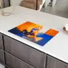 Vos - Oranje - Vormen - Abstract Inductie beschermer vinyl 3mm klein -sfeer8