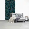 Blauw - Patroon - Retro fotobehang vinyl groot 64 -slaapkamer