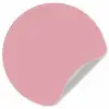 Roze - Kleuren - Interieur - Effen - Kleur Wandcirkel behangsticker klein 186 -3d