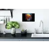 Graffiti - Basketbal - Sport - Zwart - Street art Muursticker klein -keuken