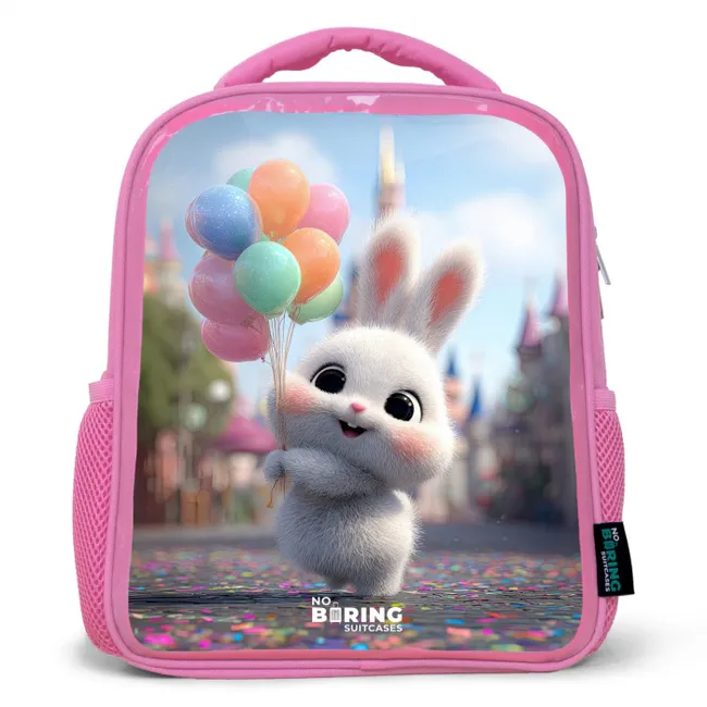 Kids' Backpacks Pink -. Rabbit - Balloons