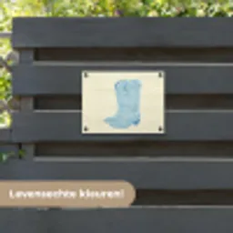 Illustratie - Cowboylaarzen - Patroon tuinposter los doek klein -sfeer3