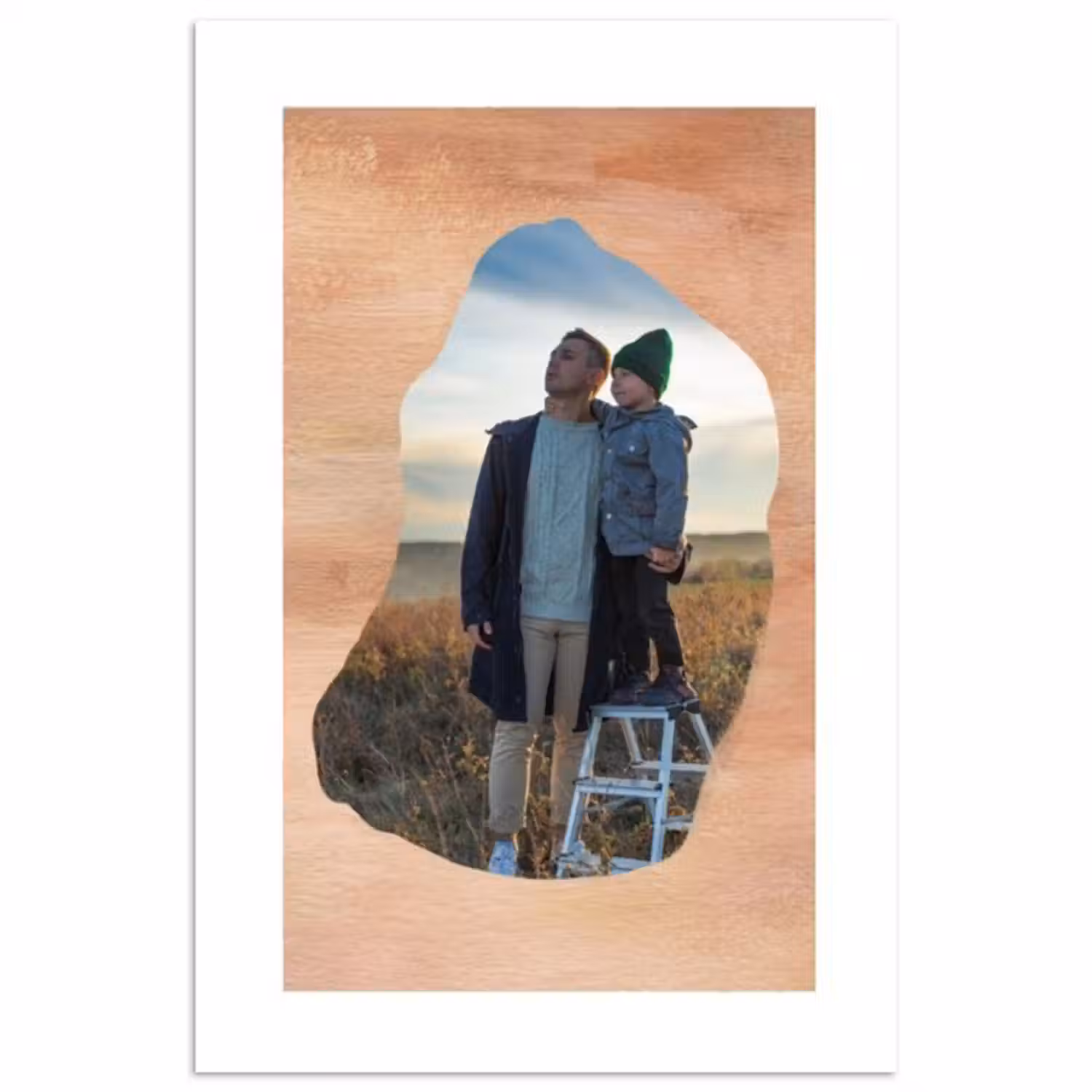 Gepersonaliseerde poster - Hout - Organische Vorm
