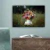 Bloemen - Krukje - Gieter - Veld canvas 2cm klein -sfeer4