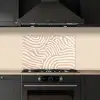 Beige - Aardspatroon keuken achterwand spatscherm klein -sfeer1