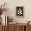 Blad - Wit - Minimalistisch Light Box met kabel (Tafellamp) klein -sfeer2