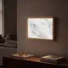 Wervelende - Grijsstructuur - Marmer - Wit Light Box met batterij (Wandlamp) middel 907 -sfeer1