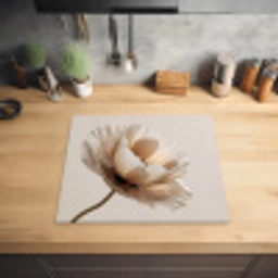 Bloem - Beige - Crème Inductie beschermer vinyl 3mm middel -sfeer5
