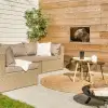 Leeuwin - Bloemen - Wit - Goud tuinposter los doek klein -sfeer4