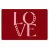 Love - Rood - Hatjes Placemat vinyl groot -zzsfeer1_Kitchenyeah-website