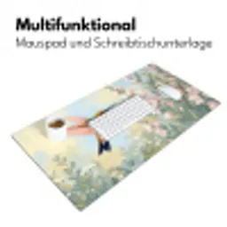 Kolibrie - Illustratie - Kleurrijk Muismat XXL klein -ysfeer4_duits