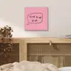 Tekstwolkje - BLAH BLAH BLAH - Roze aluminium wit klein -sfeer3