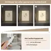 Illustratie - Zwart - Roos Light Box met kabel (Tafellamp) klein -USP_dimbaarNL
