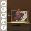 Zwarte draak - Rookwolken - Rood Light Box met kabel (Tafellamp) klein -USP_websiteoverzichtNL