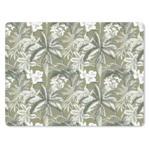 Botanisch - Bloemen - Groen muismat rubber klein 262 -3d
