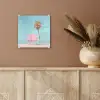 Palmboom - Strandhuis - Roze plexiglas 5mm klein -sfeer5