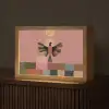 Illustratie - Vogel - Vlakken - Kleurrijk Light Box met kabel (Tafellamp) klein -z3d_website
