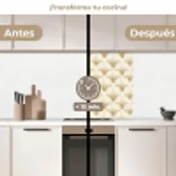 Waaier - Motief -  Goud keuken achterwand 2 middel 865 -voor-na2_ES