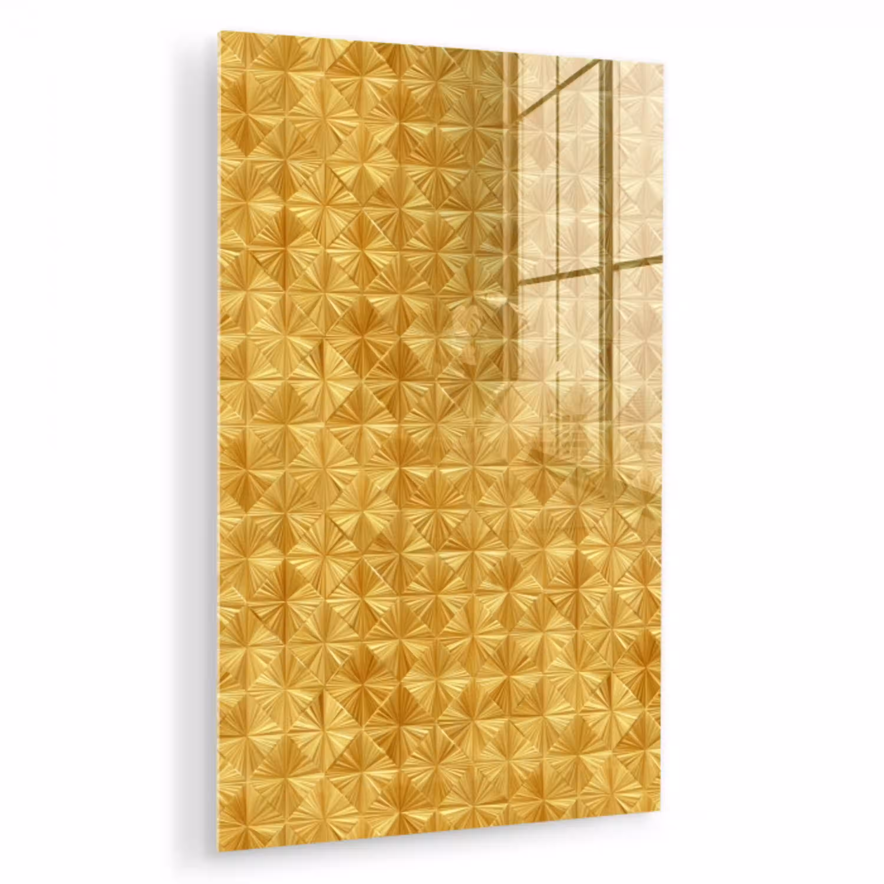 Tegels - Geometrisch - Reliëf - Goud plexiglas 5mm klein 9 -zzzproduct_nieuw