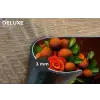 Vrouw - lychee - exotisch Placemat vinyl groot -closeup