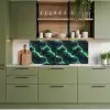Groen - Bliksem - Storm keuken achterwand 2 middel 871 -sfeer3