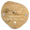 Hout - Sierlijk Naambord Organisch middel -3d