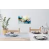 Abstract - Kunst - Gold - Blauw Muursticker klein -eettafel