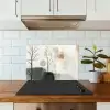 Wabi sabi - Beige - Plant keuken achterwand spatscherm klein -sfeer2