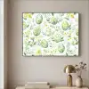 Patroon - Groen - Eieren Textielframe zwart klein -sfeer2