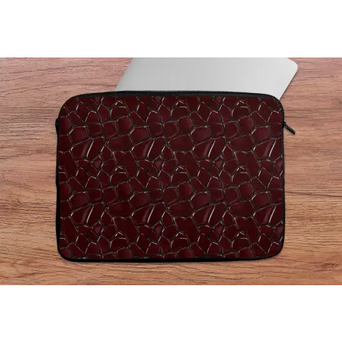 Mozaïek - Tegel - Bordeauxrood laptophoes neopreen klein 279 -tafel