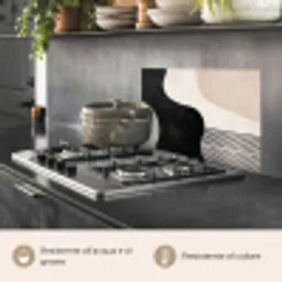 Abstract - Japandi - Beige - Modern keuken achterwand spatscherm klein -usp_IT