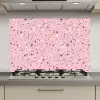 Terrazzo -  Patroon - Kleurrijk - Roze keuken achterwand spatscherm klein 900 -3d_website