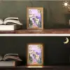 Huizen - Minimalistisch - Palmbomen - Kust Light Box met kabel (Tafellamp) klein -sfeer3