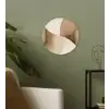 Retro - Geometrische lagen - Aardetinten Wandcirkel kunststof plaat 5mm dik klein -sfeer3